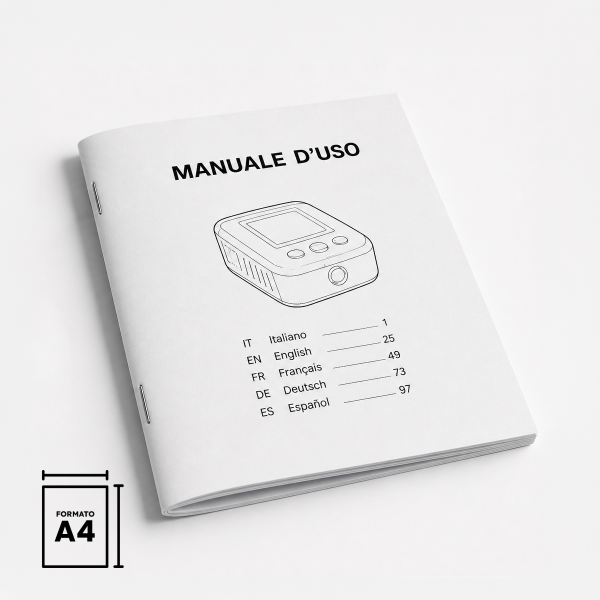 Manuali e libretti A4 punto metallico 