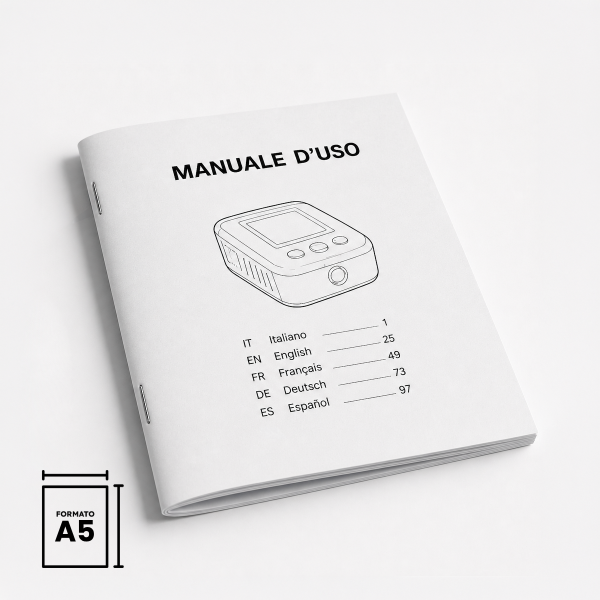 Manuali e libretti A5 punto metallico 
