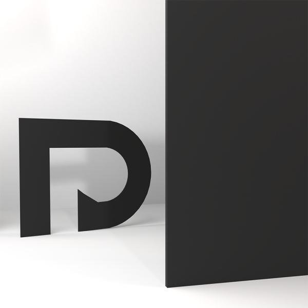 Pannelli Forex nero non stampato