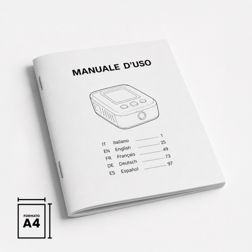 Manuali e libretti A4 punto metallico 