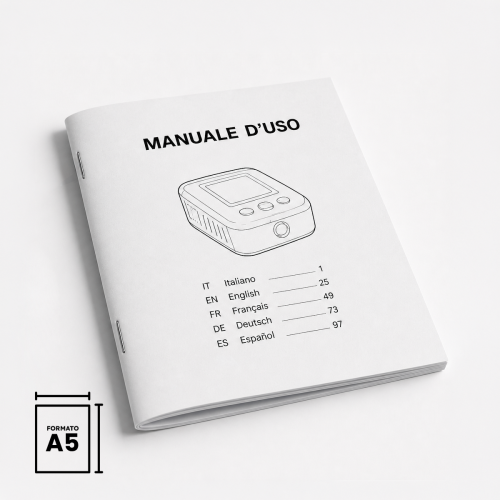 Manuali e libretti A5 punto metallico 