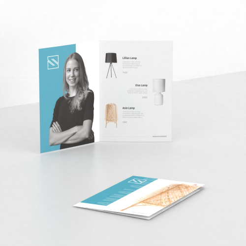 Pieghevoli e depliant a 2 ante (4 facciate)