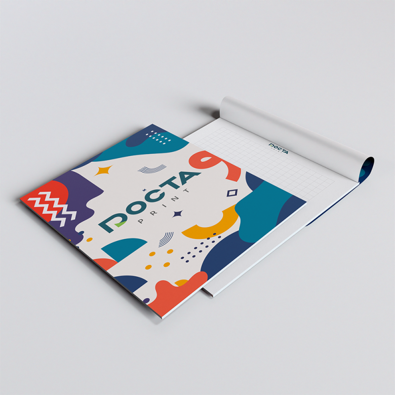 Block notes con copertina incollata