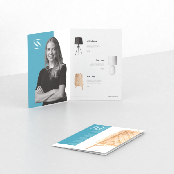 Pieghevoli e depliant a 2 ante (4 facciate)