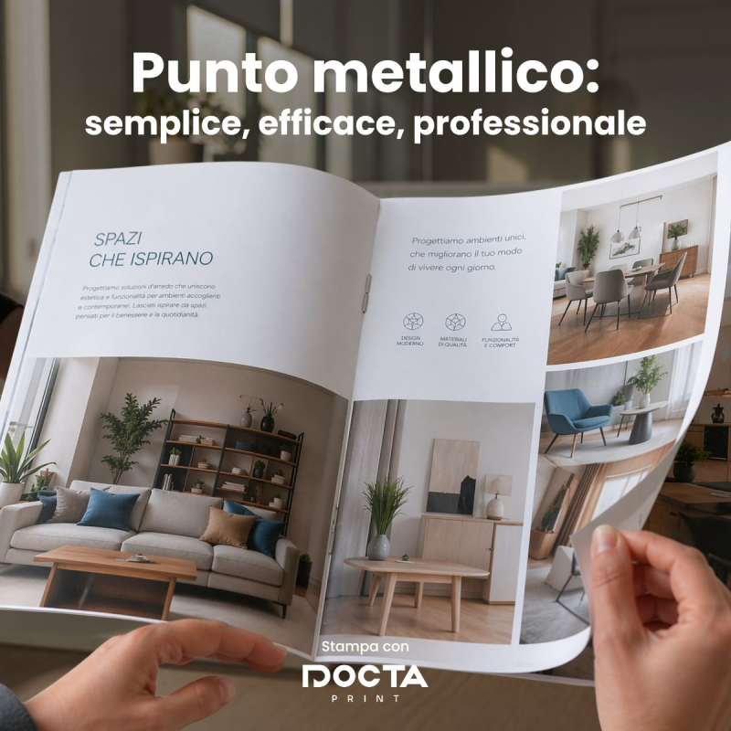Rilegatura punto metallico
