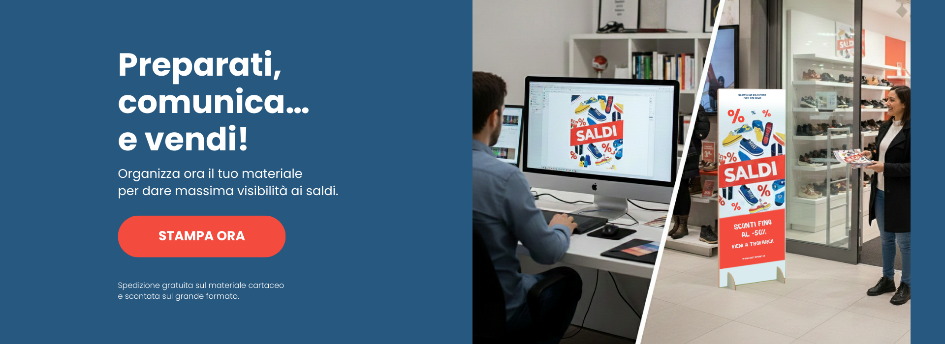 Allestimento saldi Negozi